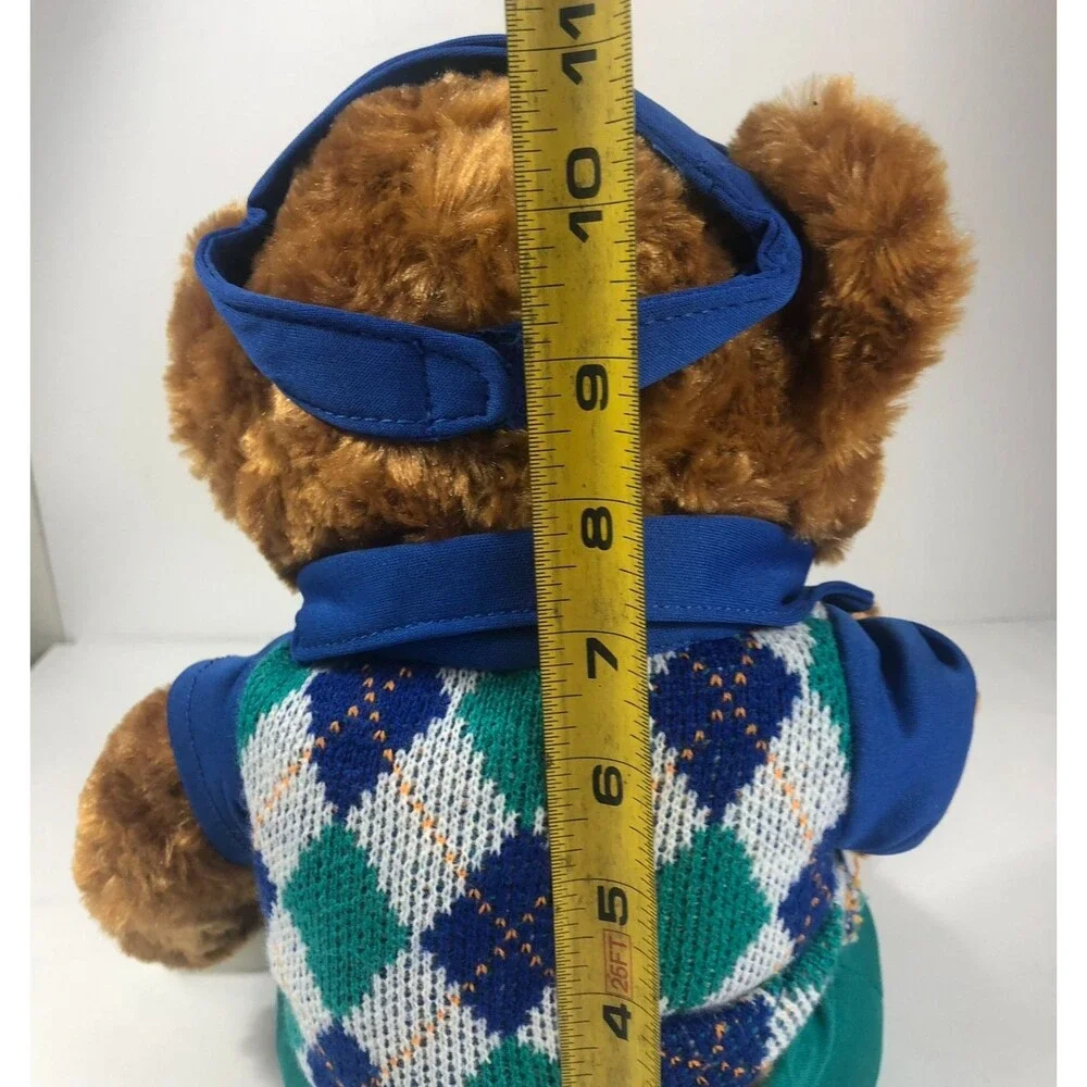 Belk 125th Anniversary Golfing Teddy Bear Plush Toy NWT Belkie 2013 16 Inch
